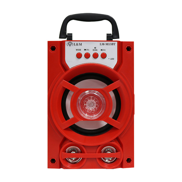 LM-M13BT red portable bluetooth speaker