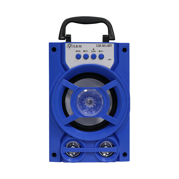 LM-M13BT blue portable bluetooth speaker