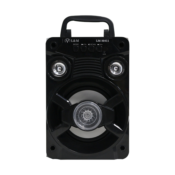 LM-M411 black portable bluetooth speaker