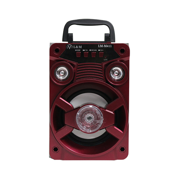 LM-M411 red portable bluetooth speaker