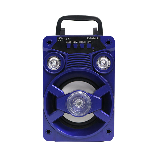LM-M411 blue portable bluetooth speaker
