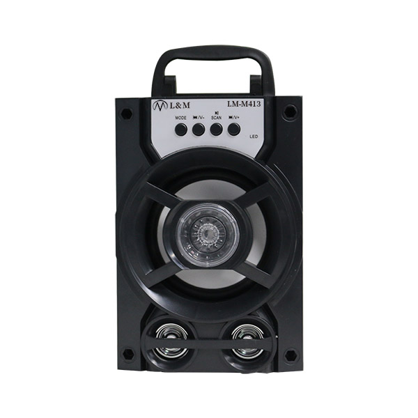 LM-M413 black portable bluetooth speaker