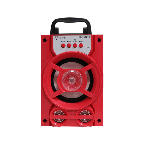 LM-M413 red portable bluetooth speaker
