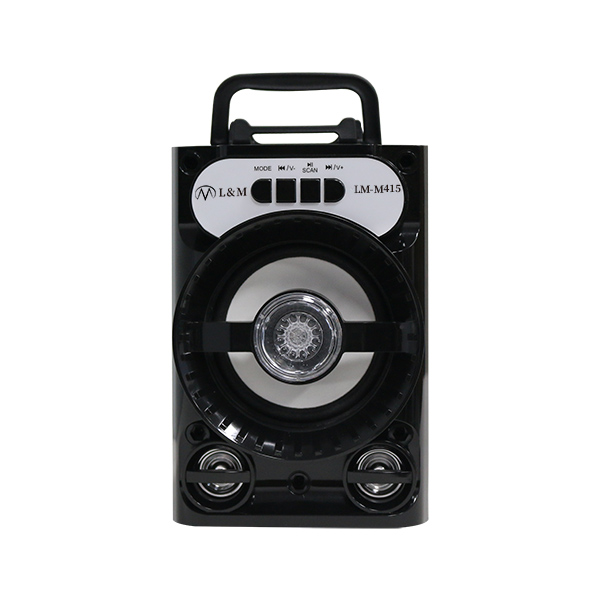 LM-M415 black portable bluetooth speaker