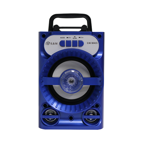 LM-M415 blue portable bluetooth speaker