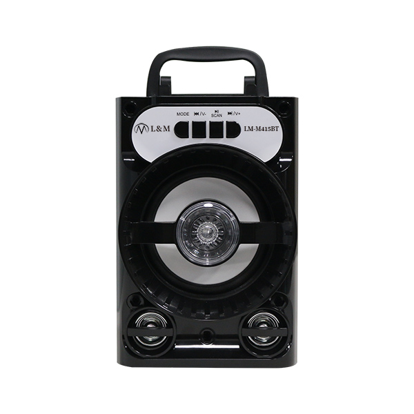 LM-M415BT black portable bluetooth speaker