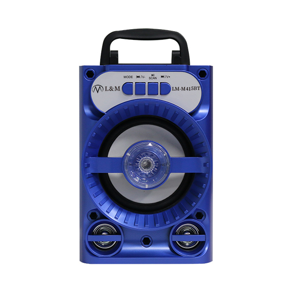 LM-M415BT blue portable bluetooth speaker