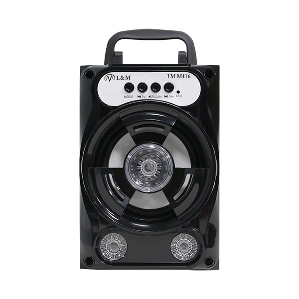 LM-M416 black portable bluetooth speaker