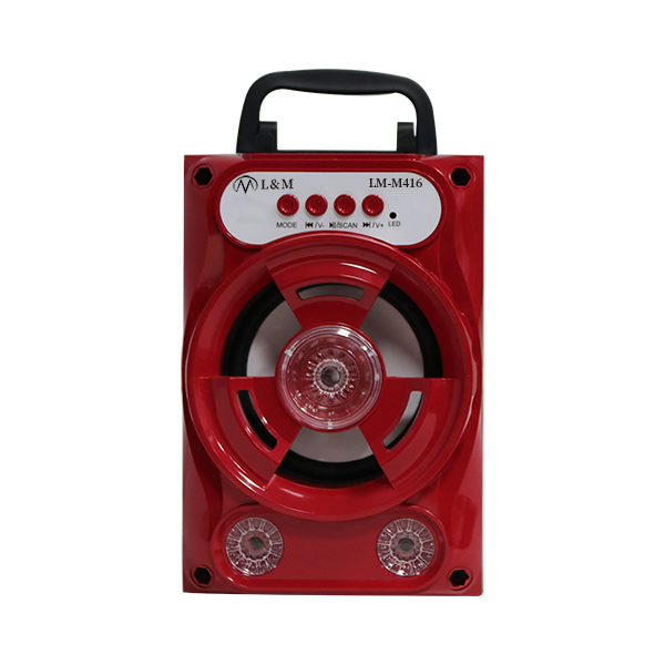 LM-M416 red portable bluetooth speaker