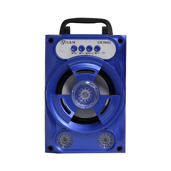 LM-M416 blue portable bluetooth speaker