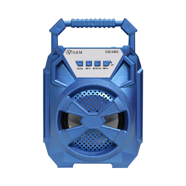 LM-S401 blue portable bluetooth speaker