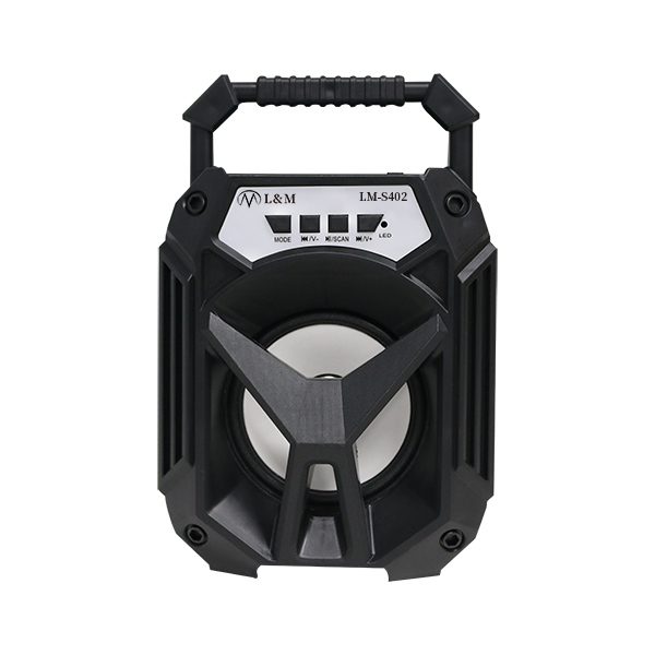 LM-S402 black portable bluetooth speaker