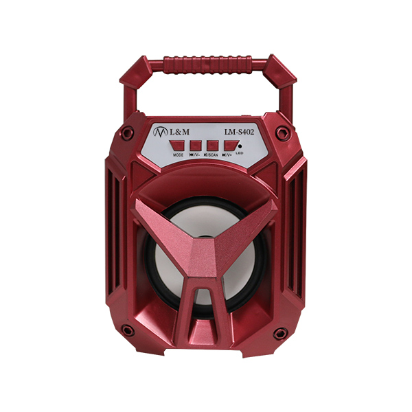 LM-S402 red portable bluetooth speaker