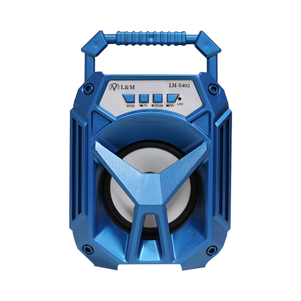 LM-S402 blue portable bluetooth speaker