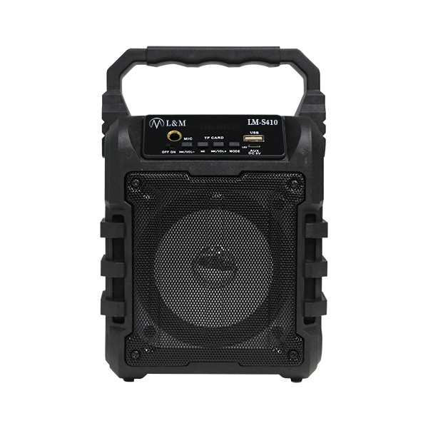 LM-S410 black portable bluetooth speaker